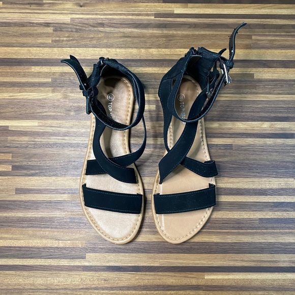 TOP Moda Black Sandals - Picture 2 of 13